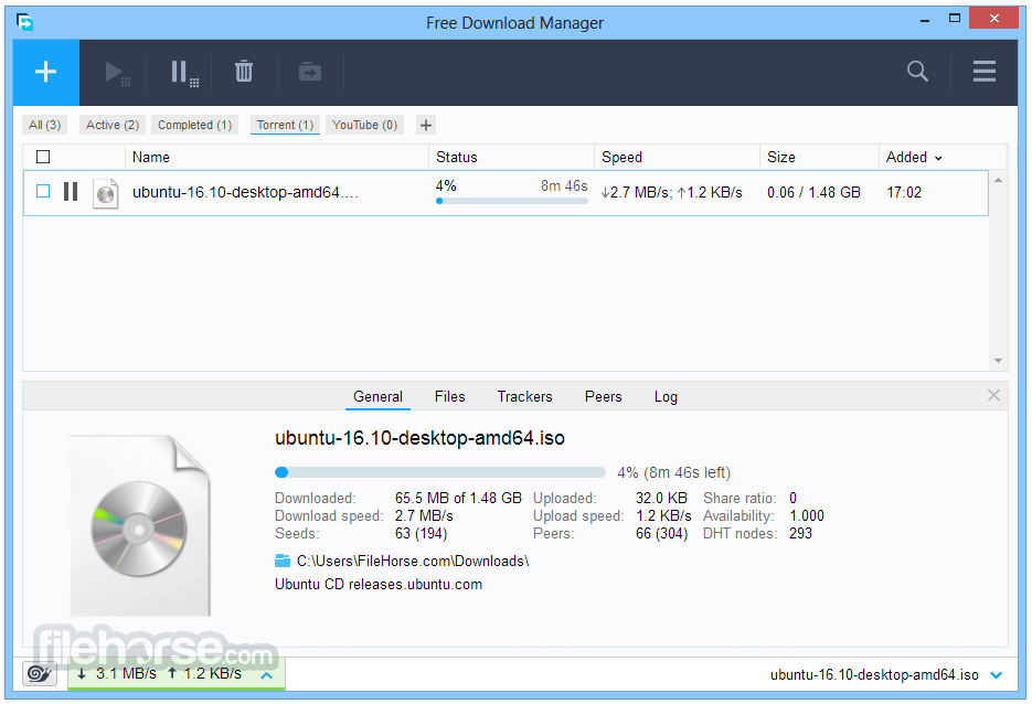 Free Download Manager 6.16.2 Build 4586 (32-bit) Captura de Pantalla 4