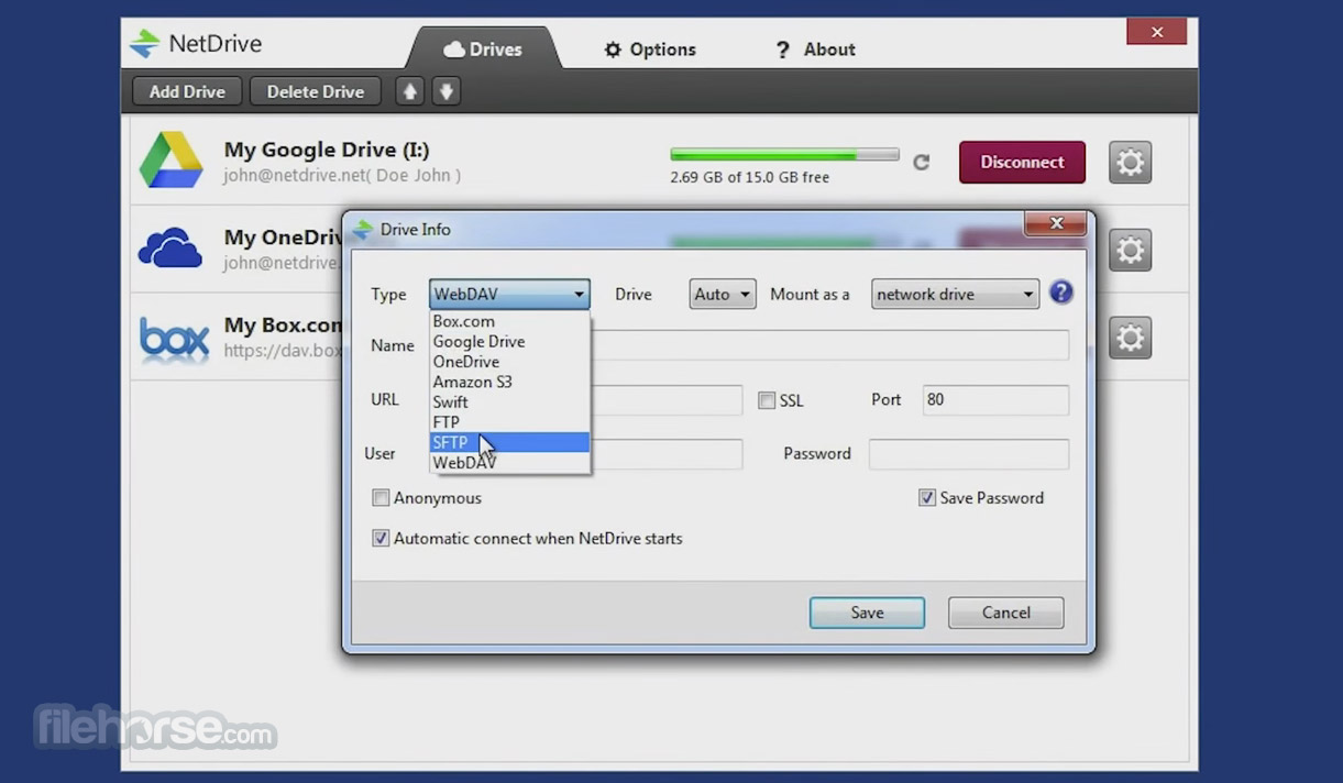 NetDrive 3.16.589 Screenshot 3