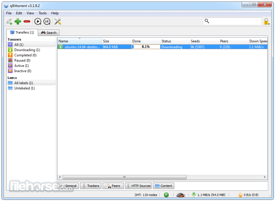 qBittorrent 4.6.2 (64-bit) Screenshot 1