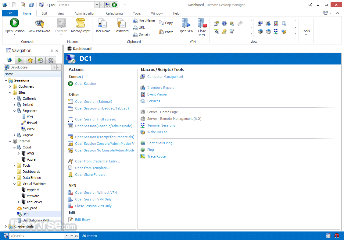 Remote Desktop Manager Enterprise 2023.3.31.0 Screenshot 1