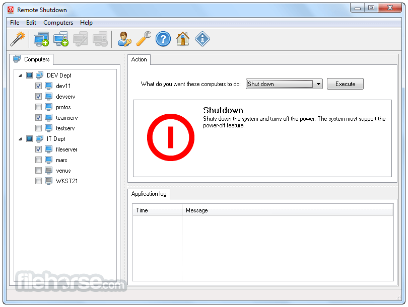 Remote Shutdown 4.7.0 Build 67 Captura de Pantalla 1