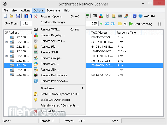 SoftPerfect Network Scanner 8.1.7 Screenshot 2