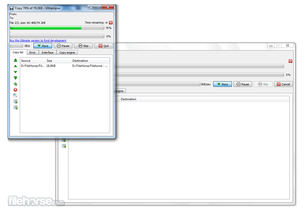 Ultracopier 2.2.6.6 (32-bit) Screenshot 1