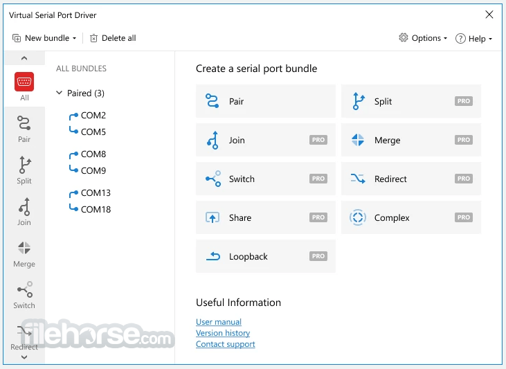 Virtual Serial Port Driver 10.0 Build 10.0.992 Screenshot 2