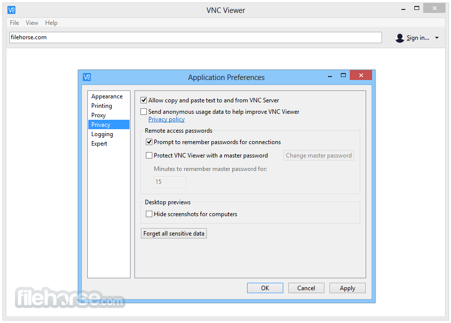 vnc connect installed windows 7 no dialog no setup