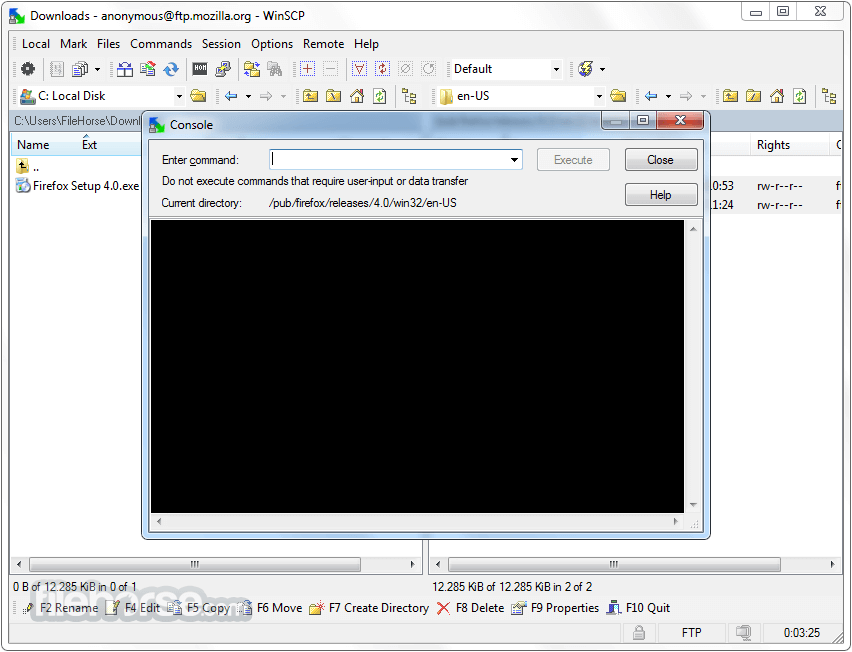 download winscp command