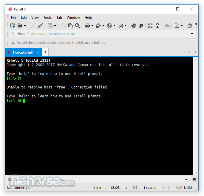 Xshell Free 7.0 Build 0111 Screenshot 1