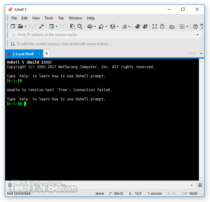 xshell 5 cannot save