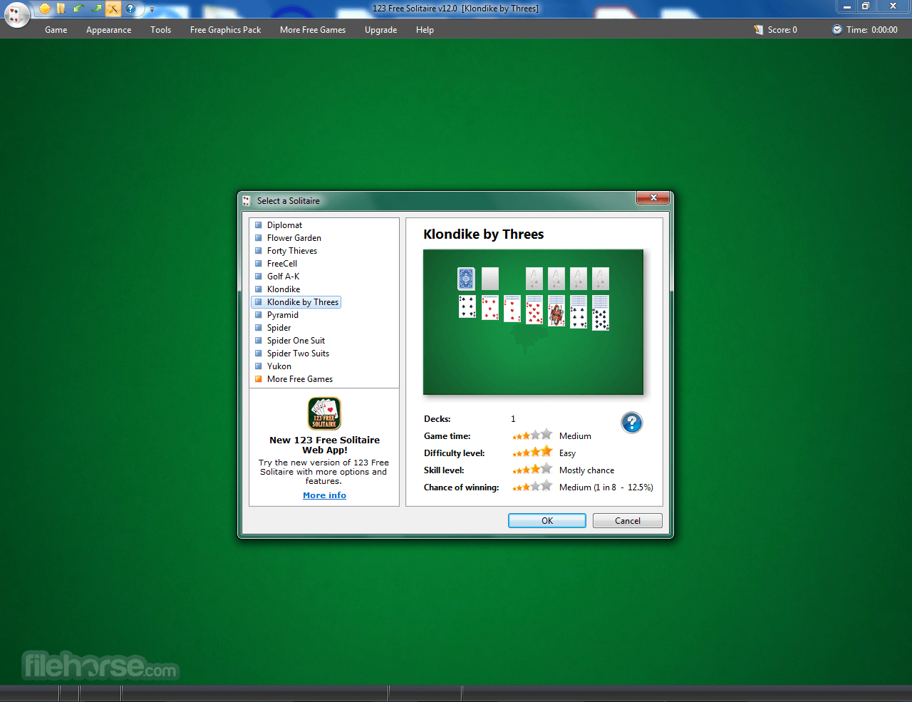 123 Free Solitaire - Jogo de paciência para Windows