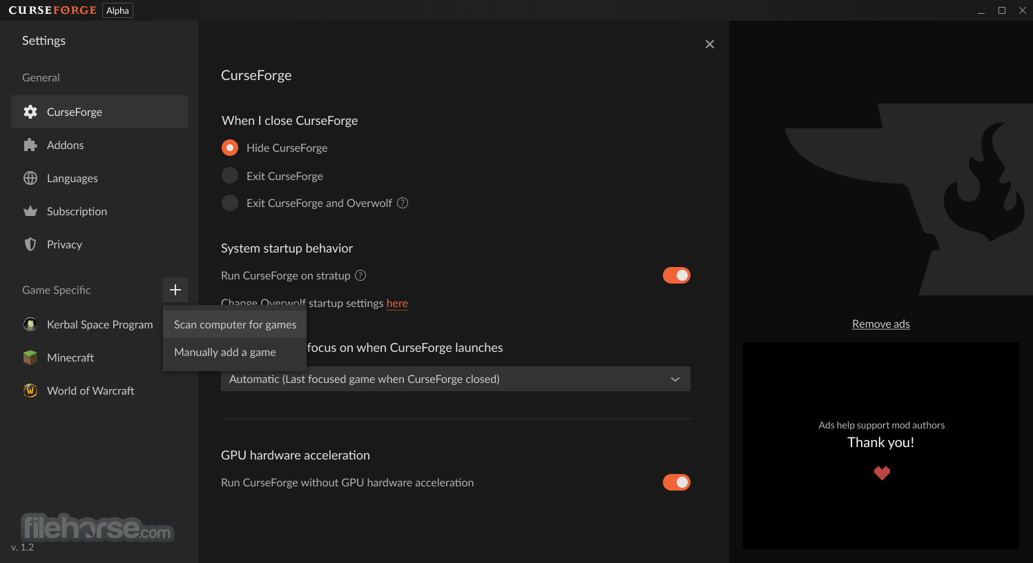 CurseForge Launcher 0.226.2 Download For Windows PC - Softlay