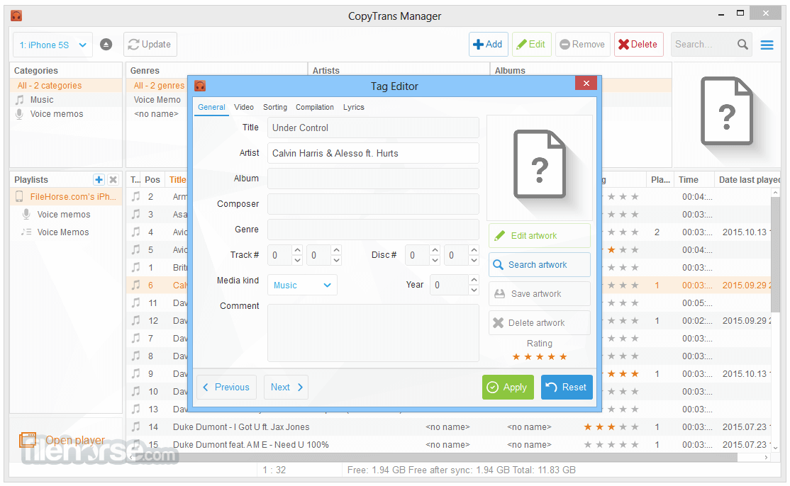 CopyTrans Manager 1.208 Screenshot 3
