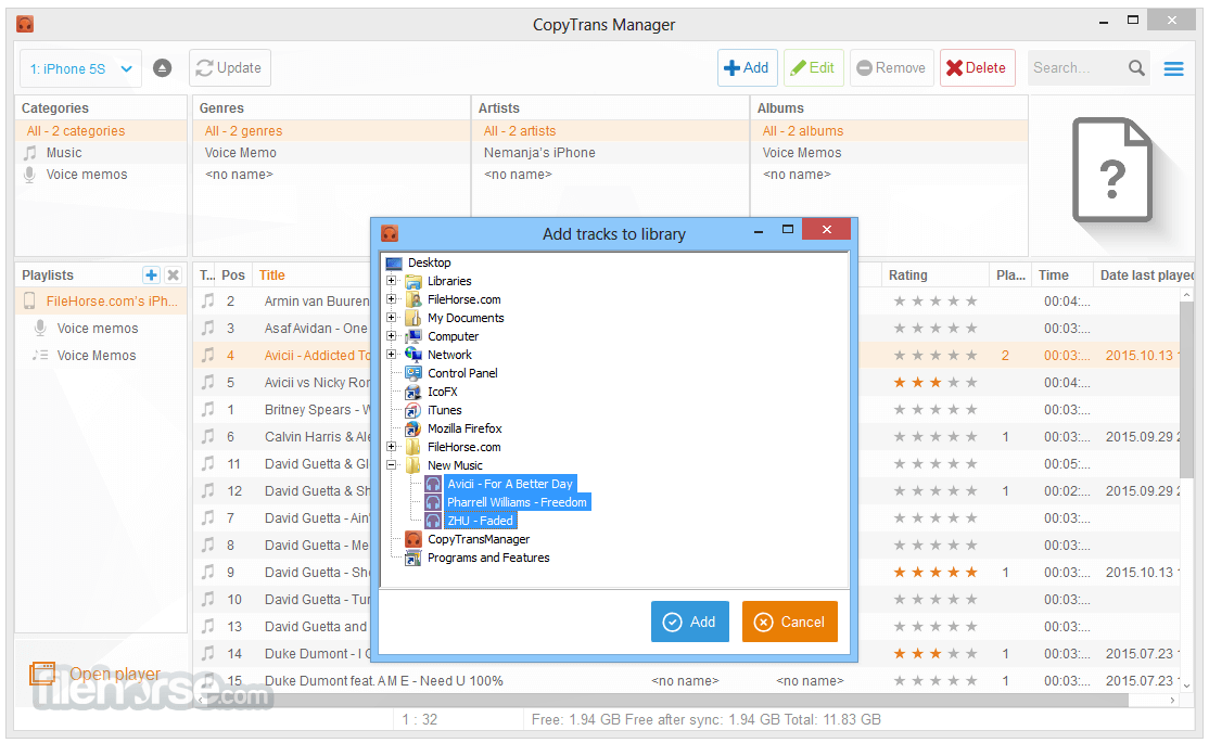 CopyTrans Manager 1.208 Screenshot 4