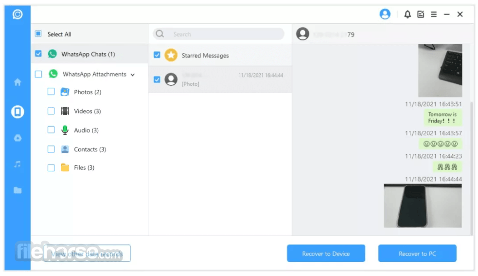 iMyFone ChatsBack for WhatsApp 3.0.3 Screenshot 4