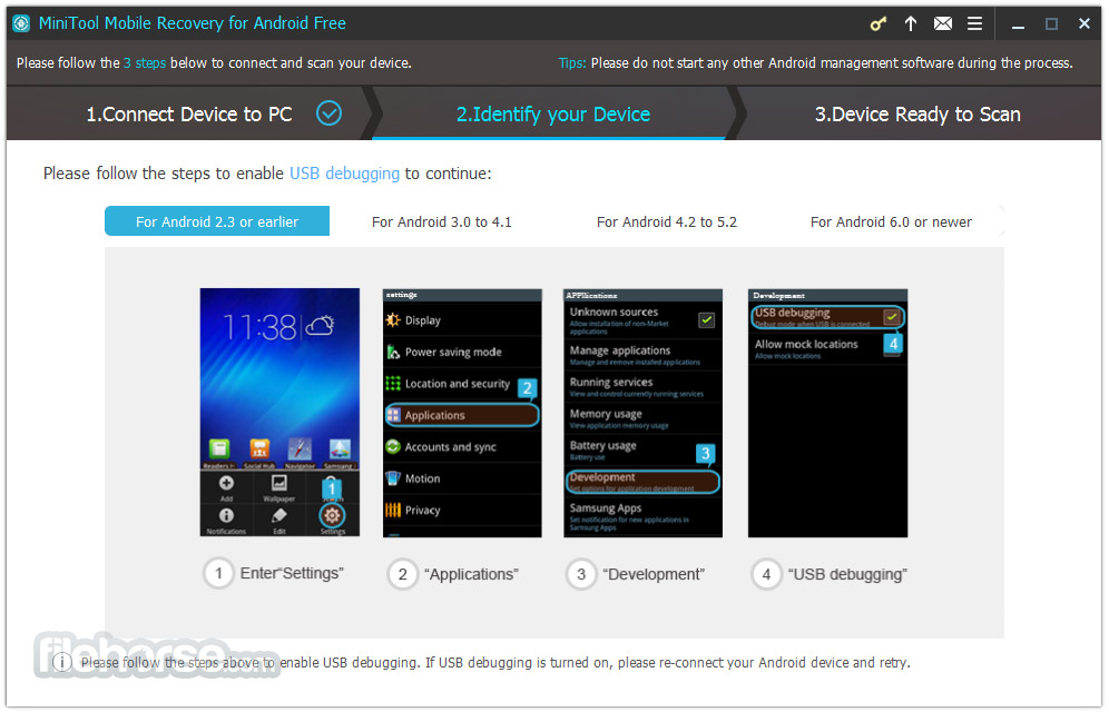 MiniTool Mobile Recovery for Android Free 1.0.1 Captura de Pantalla 2
