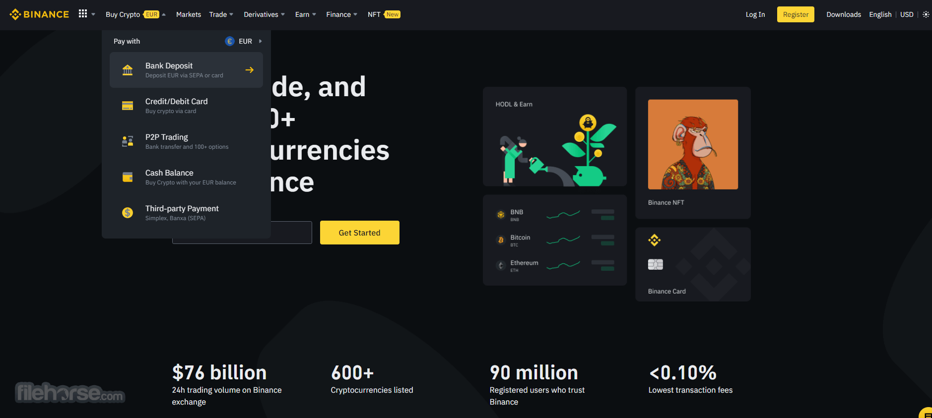 Binance - Buy Bitcoin or Ethereum Screenshot 3