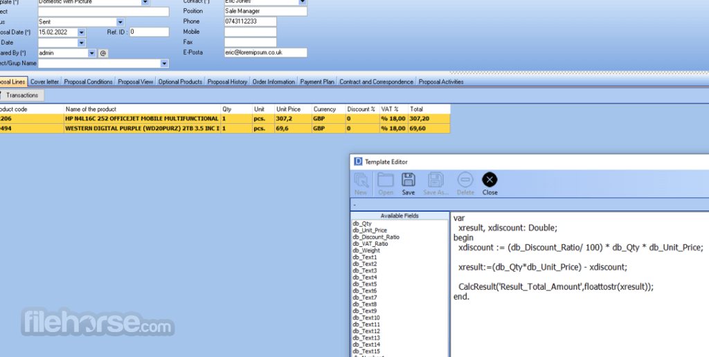 DocMaster Proposal Software 1.2.1 Screenshot 4