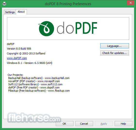 dopdf 8 terminal services