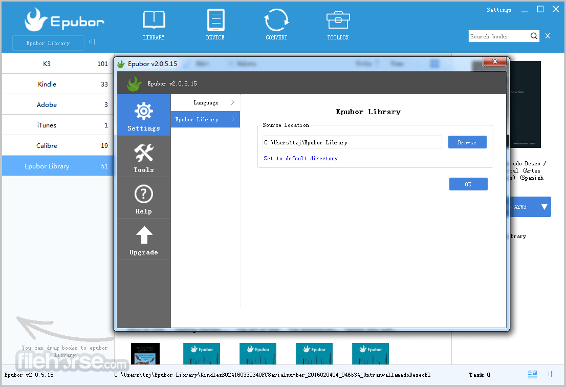 Epubor eBook Manager 2.0.7.1205 Screenshot 3
