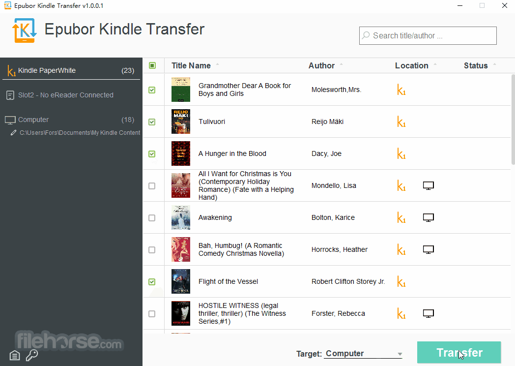 Epubor Kindle Transfer 1.0.2.221 Captura de Pantalla 2