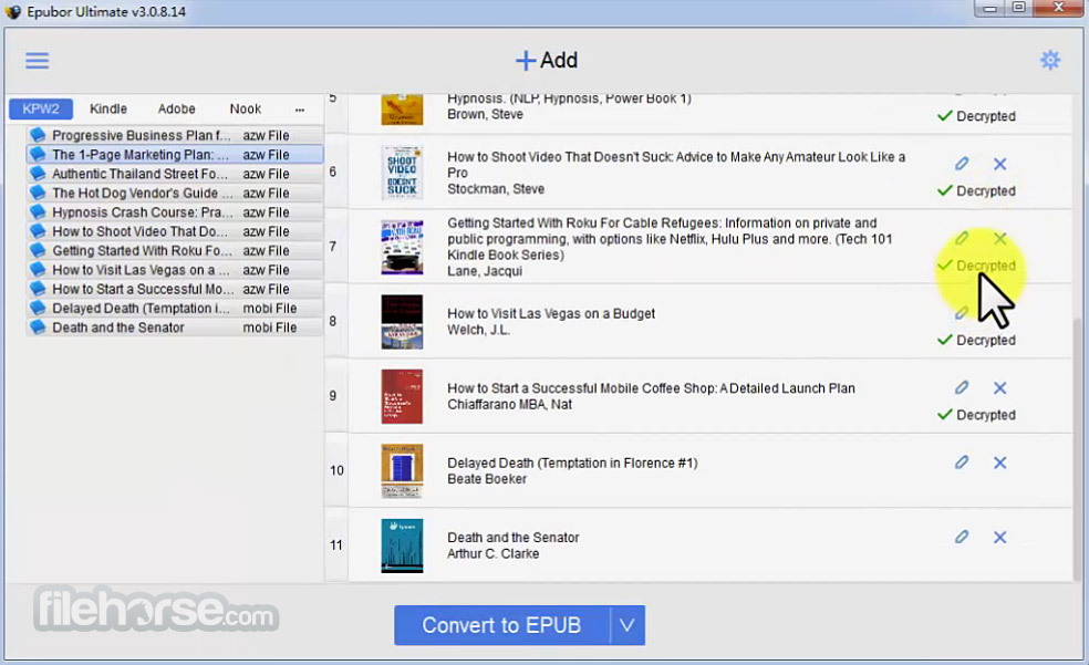 Epubor Ultimate eBook Converter 3.0.14.402 Captura de Pantalla 3