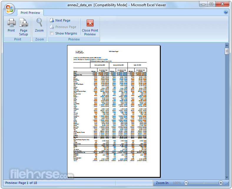 Microsoft Excel Viewer 2016