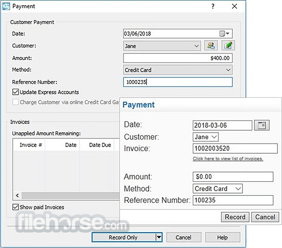 Express Invoice Invoicing Software 9.43 Screenshot 4