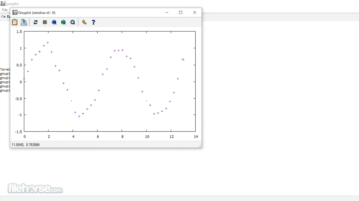 Gnuplot 5.4.4 Screenshot 1