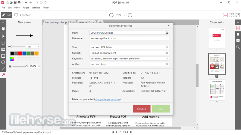 IceCream PDF Editor 3.20 Screenshot 5