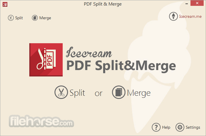 IceCream PDF Split & Merge 3.46 Screenshot 1