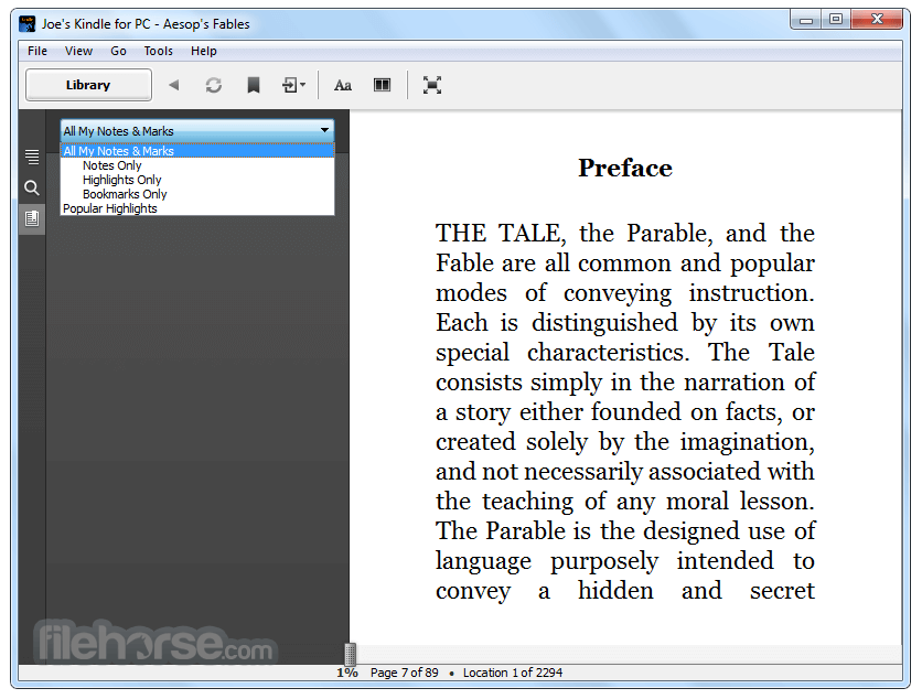 how to highlight kindle books on pc