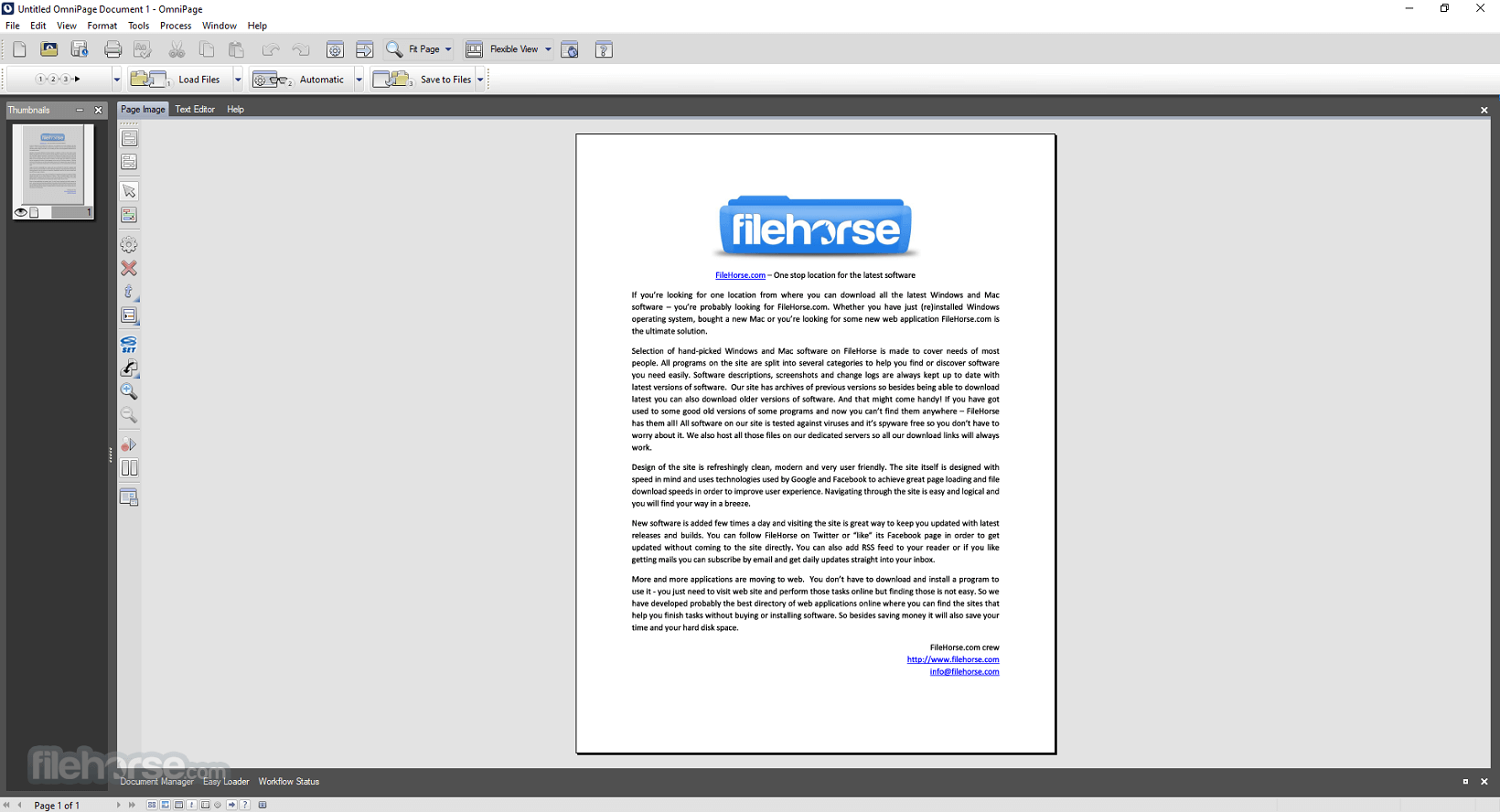 OmniPage Professional 19.0 Screenshot 1