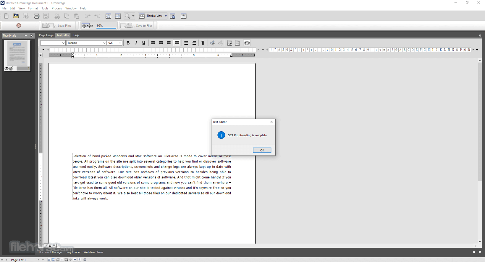 OmniPage Professional 19.0 Screenshot 3