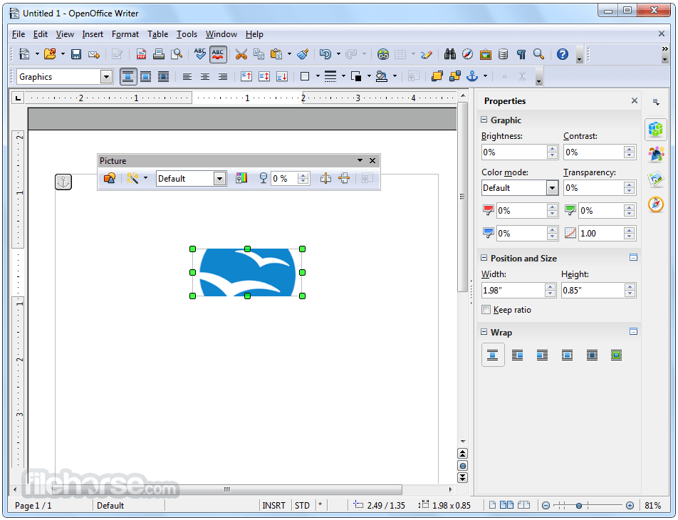 Apache OpenOffice Portable 4.1.12 Screenshot 3