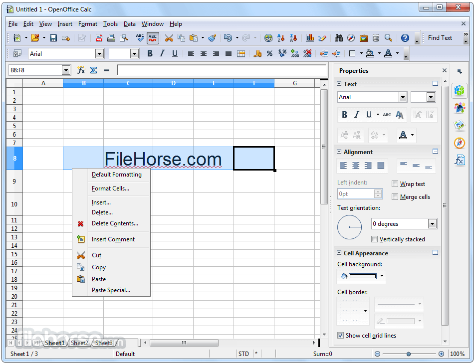 Apache OpenOffice Portable 4.1.9 Screenshot 4