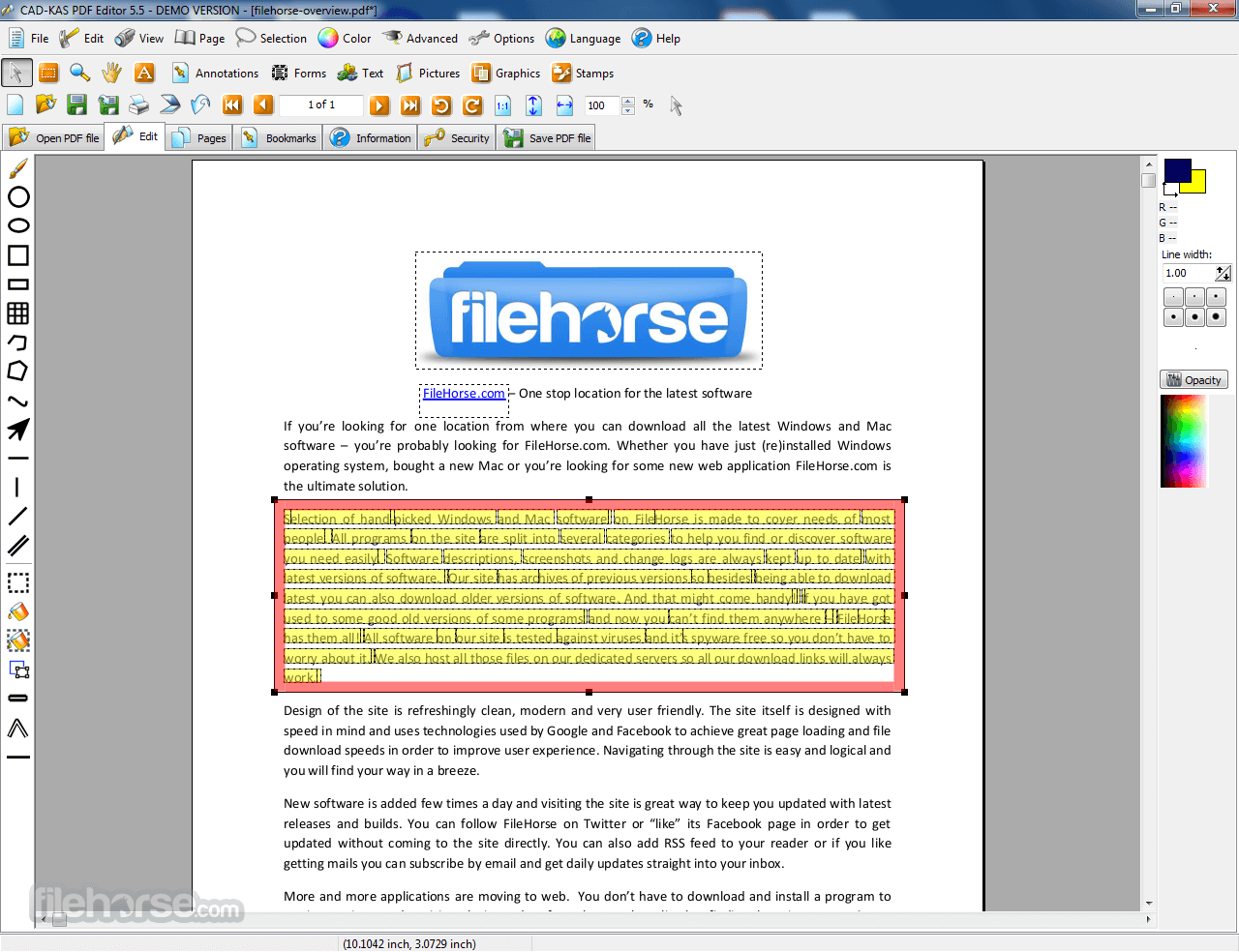 PDF Editor 5.5 Screenshot 3