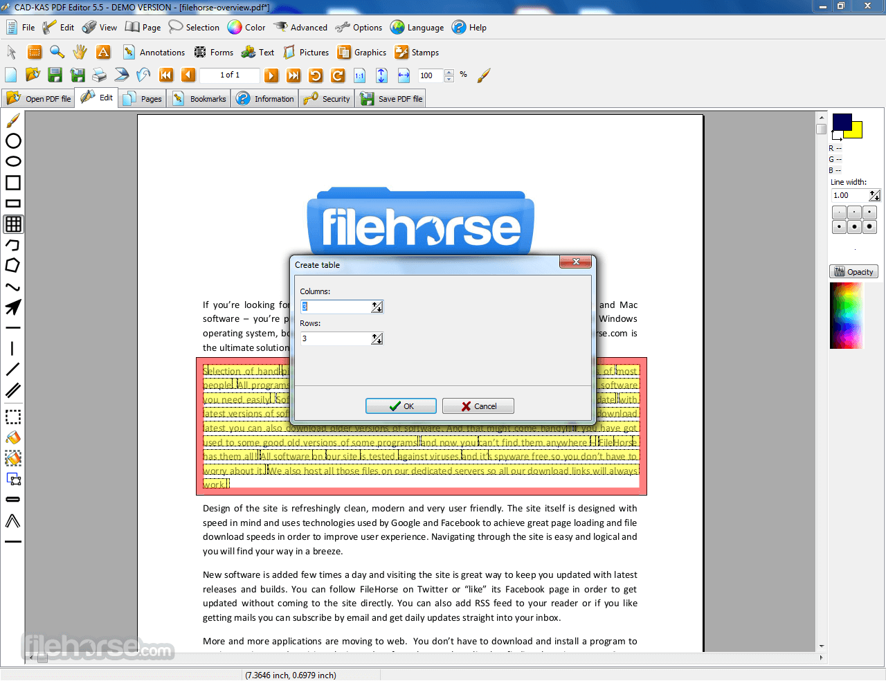 PDF Editor 5.5 Screenshot 4