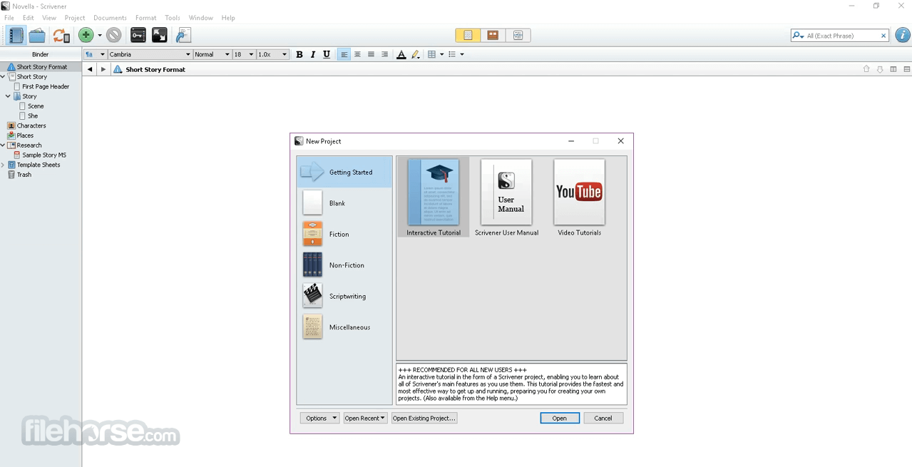 Scrivener 3 instal the last version for windows