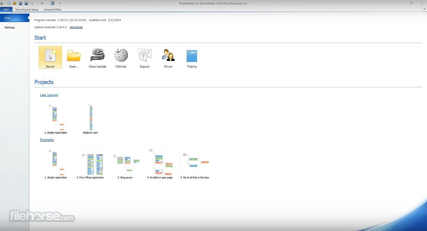 ZennoPoster 7.7.1.0 Screenshot 1