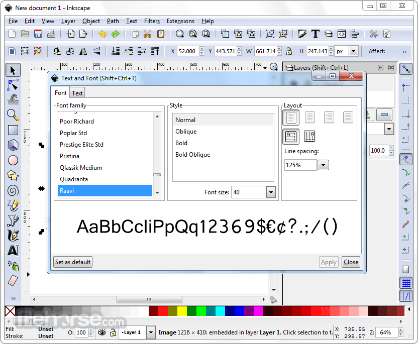 Inkscape 1.3.2 (64-bit) Captura de Pantalla 3