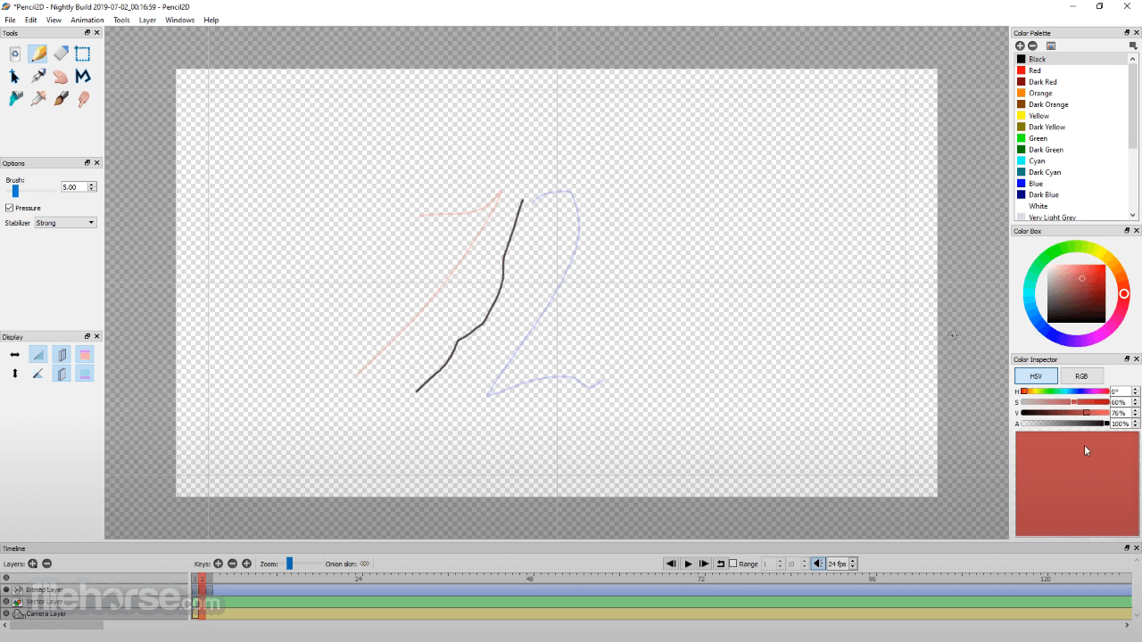 Pencil2D Animation 0.6.6 (64-bit) Captura de Pantalla 1