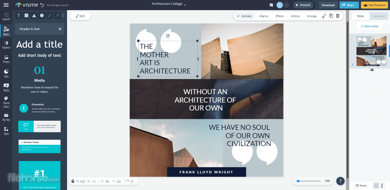 Visme - Create Presentations Screenshot 1