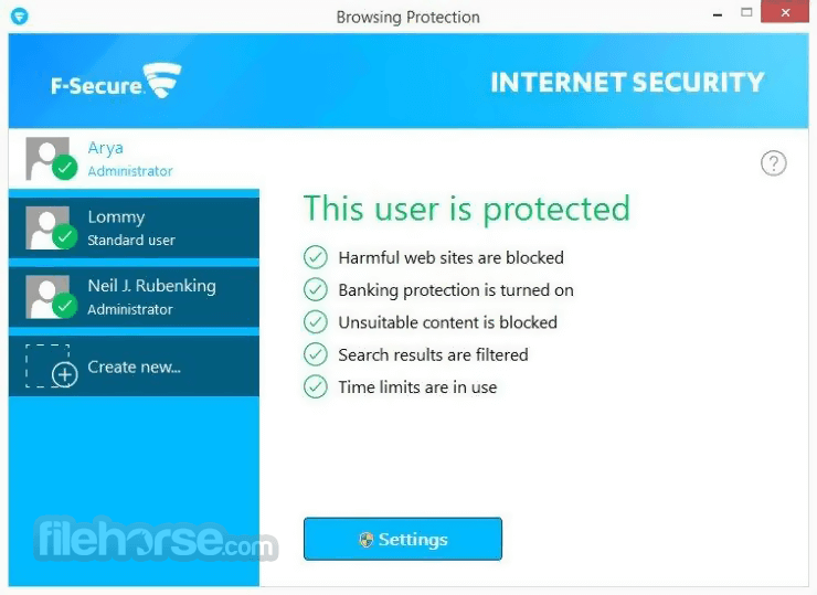 F-Secure Internet Security 17.8 Captura de Pantalla 3