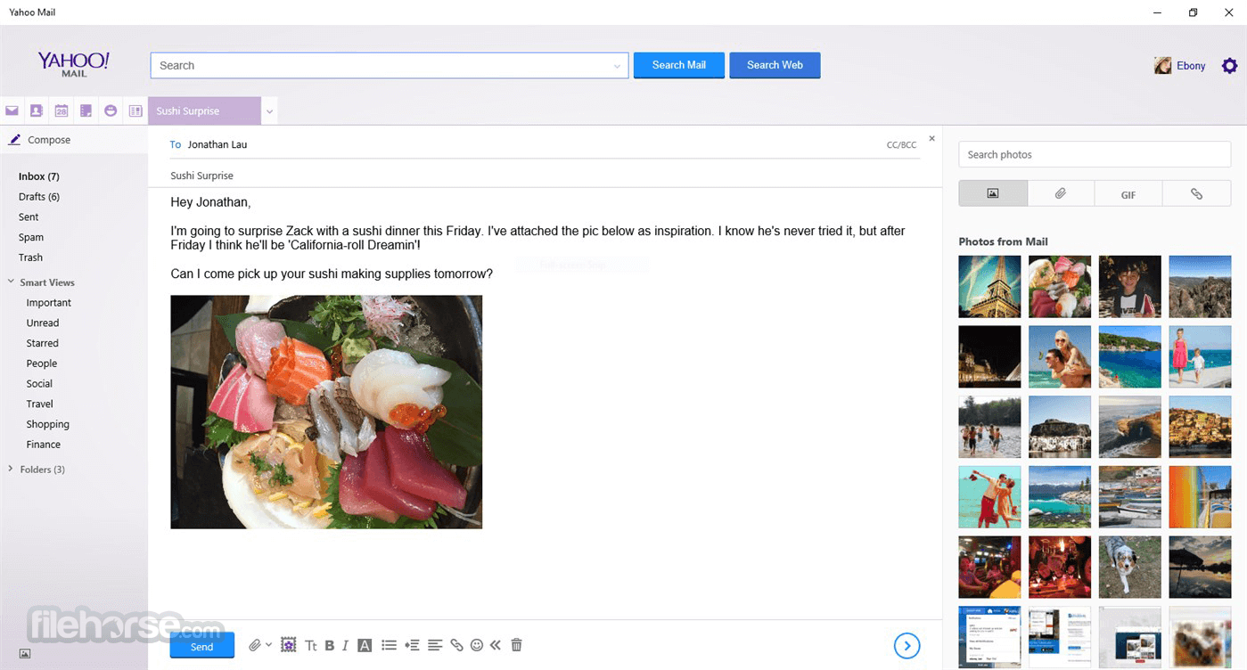 Yahoo Mail 1.1.14 Screenshot 2