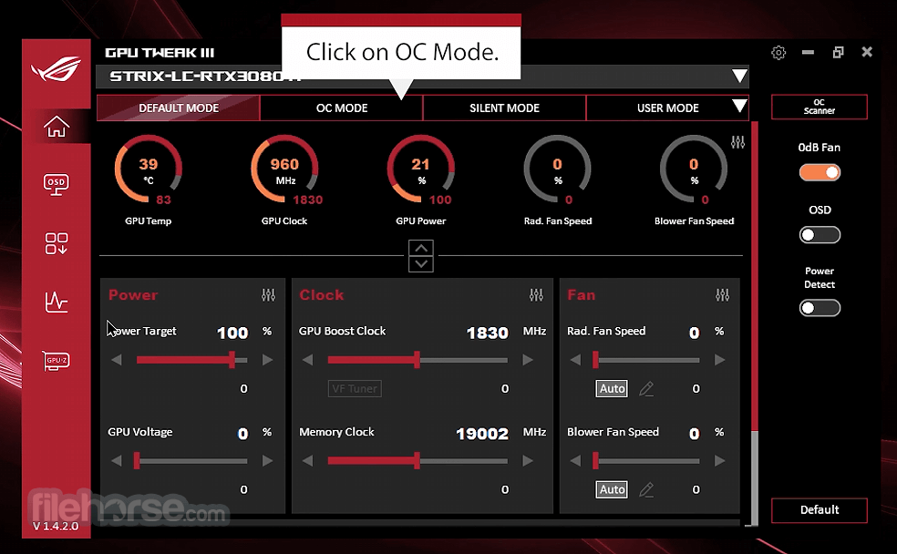 Asus gpu sale tweak 2