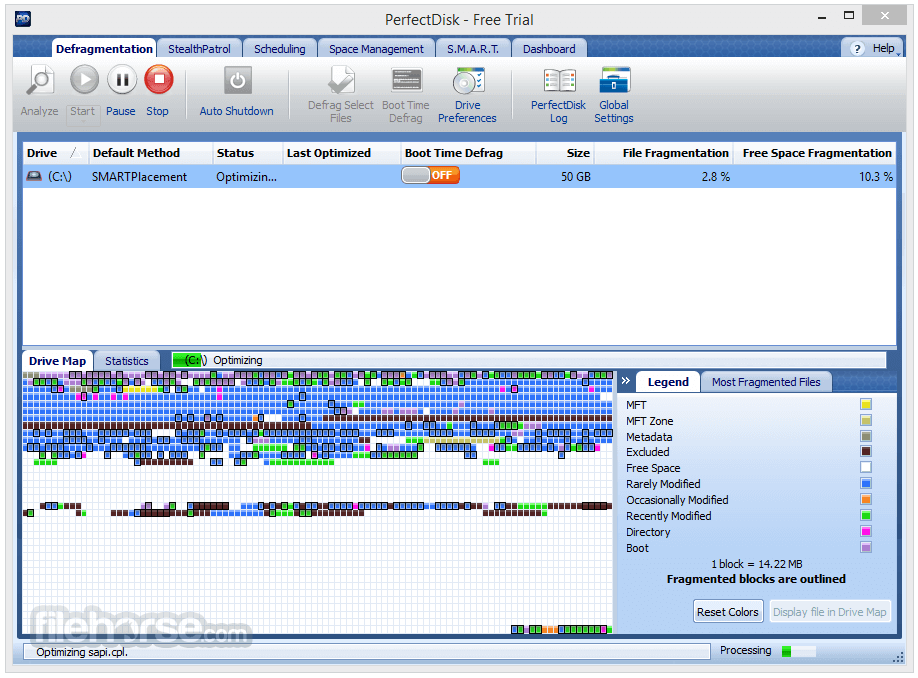 PerfectDisk Pro 14.0 Build 900 Screenshot 1