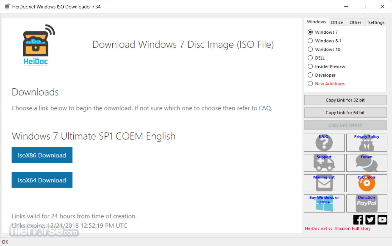 Windows ISO Downloader 8.46 Captura de Pantalla 1