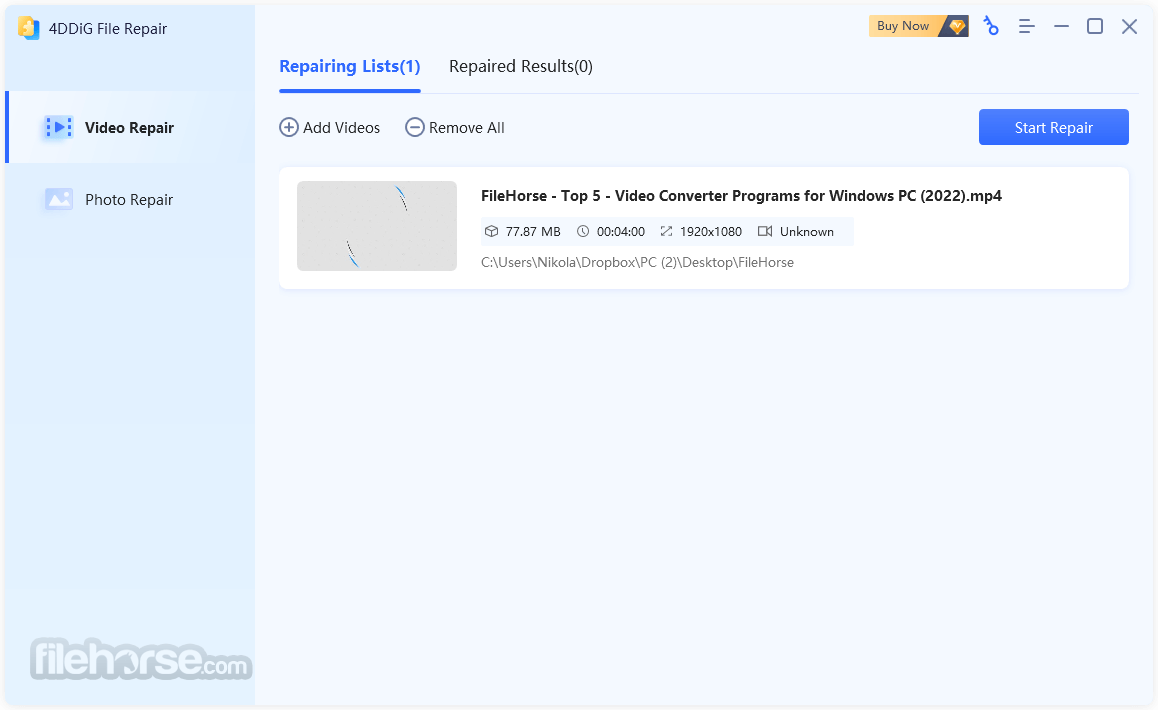 4DDiG Video Repair Download (2024 Latest)