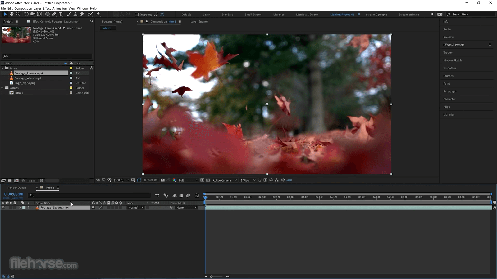 Adobe After Effects CC 2022 22.4 Screenshot 1