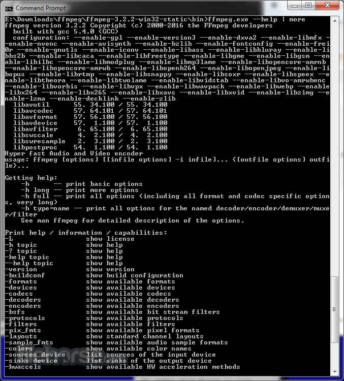FFmpeg 5.1 Screenshot 1