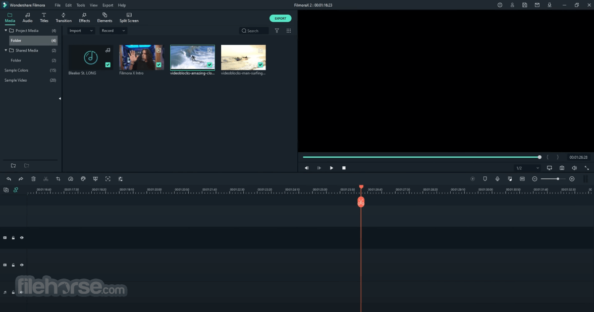 filmora 8 export audio